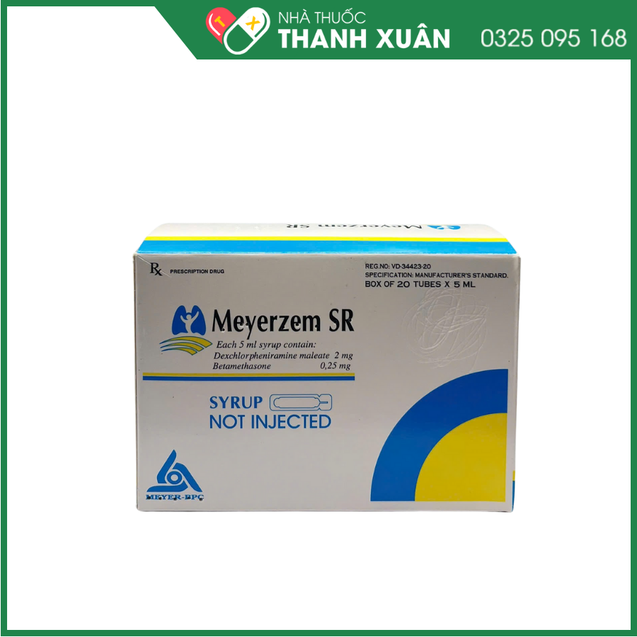 Meyerzem SR - Điều trị viêm mũi dị ứng, viêm phế quản dị ứng